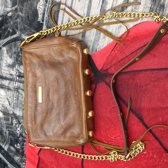 Rebecca Minkoff Handbags - Rebecca Minkoff brown leather and gold bag
